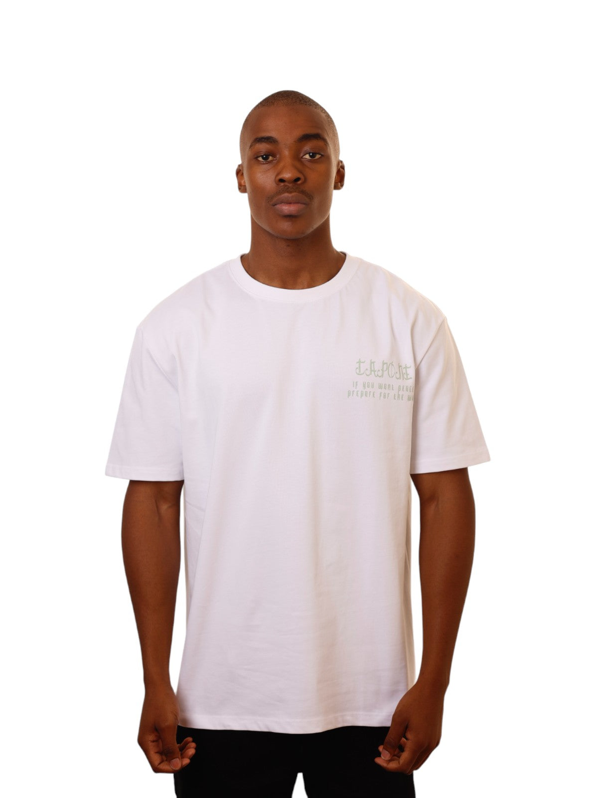 Capone T-Shirt Print Phrase Patch White