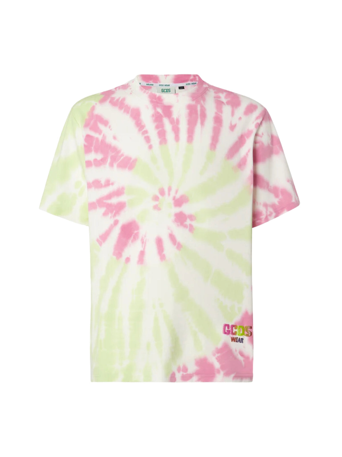 Gcds T-Shirt Spiral Color Pinkgreen