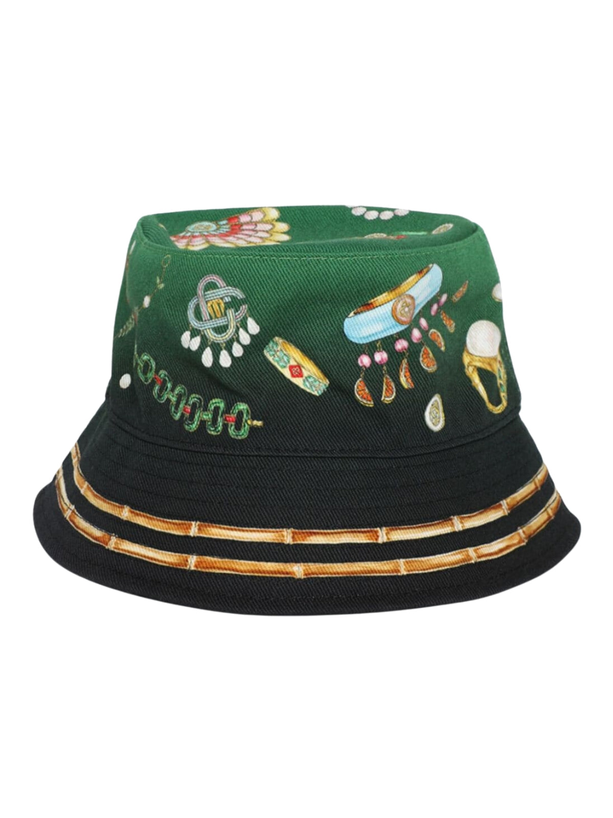 Casablanca Bucket Printed Denim Blue