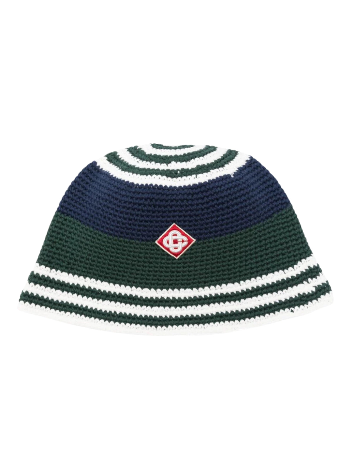 Casablanca Bucket Hat Crochet Greennavywhite