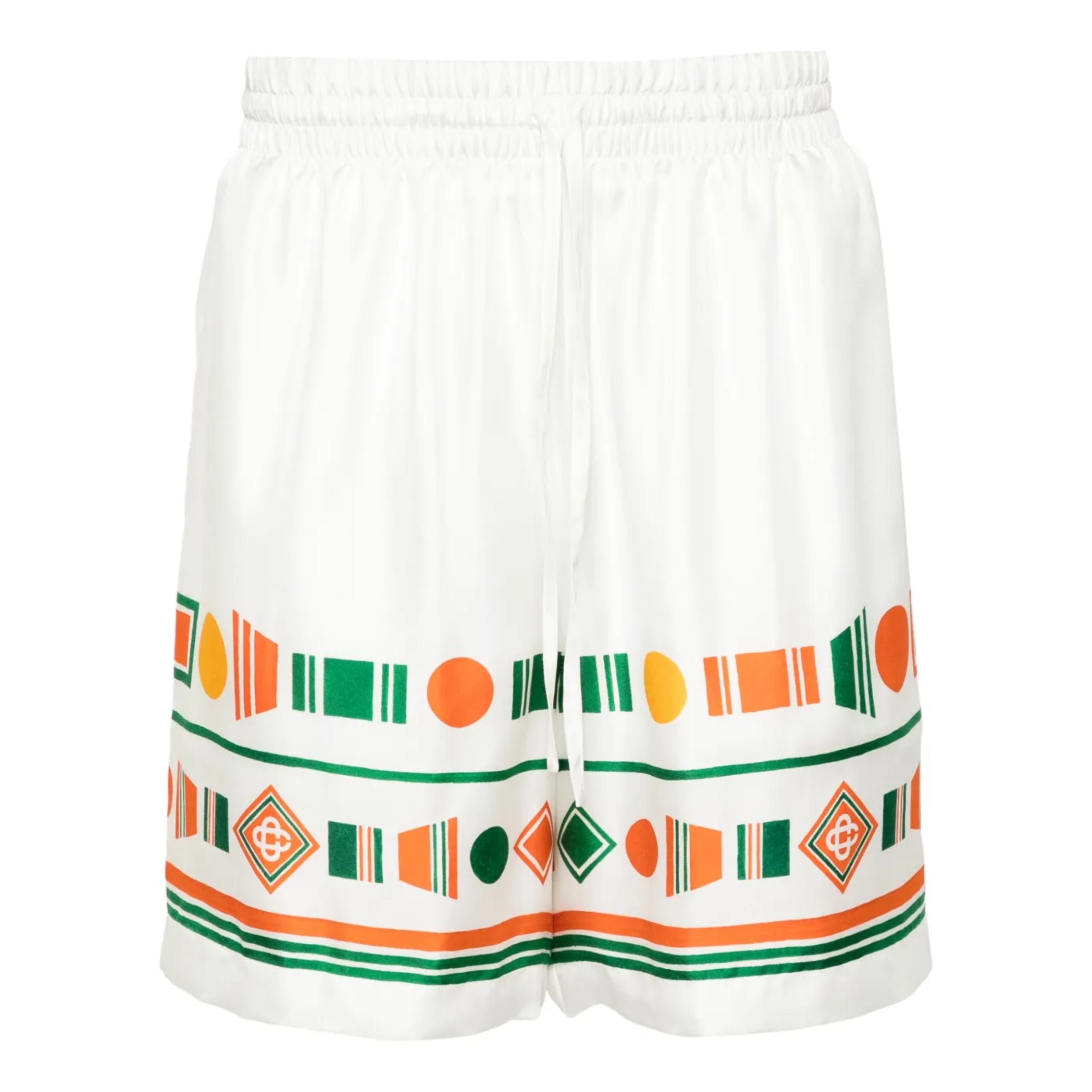 Casablanca Shorts Playful Eagle White