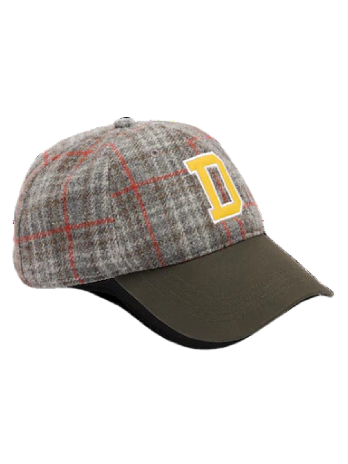Drole De Monsieur Cap Check Logo Khaki