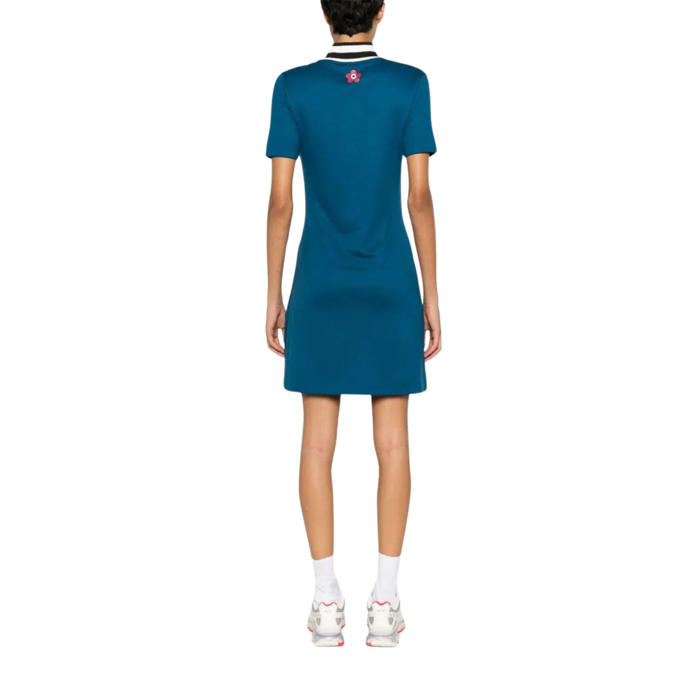Kenzo Dress Side Flower Red-Blue