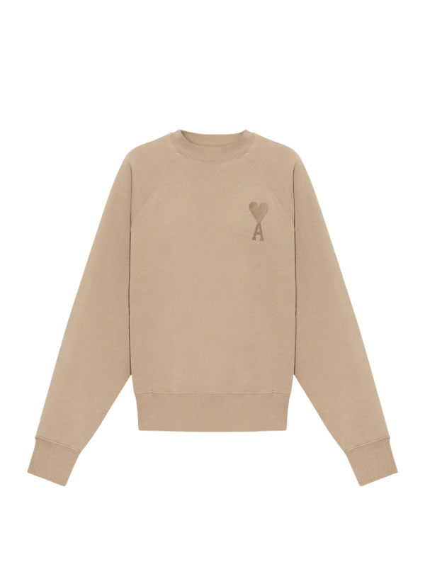 Ami Sweater Logo Mono Beige