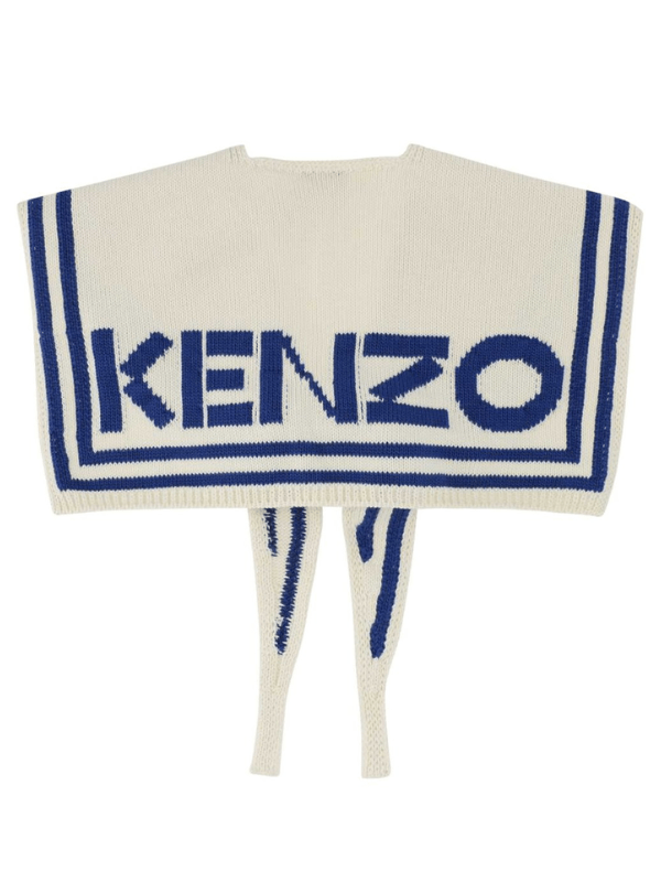Kenzo Scarf Logo Blue