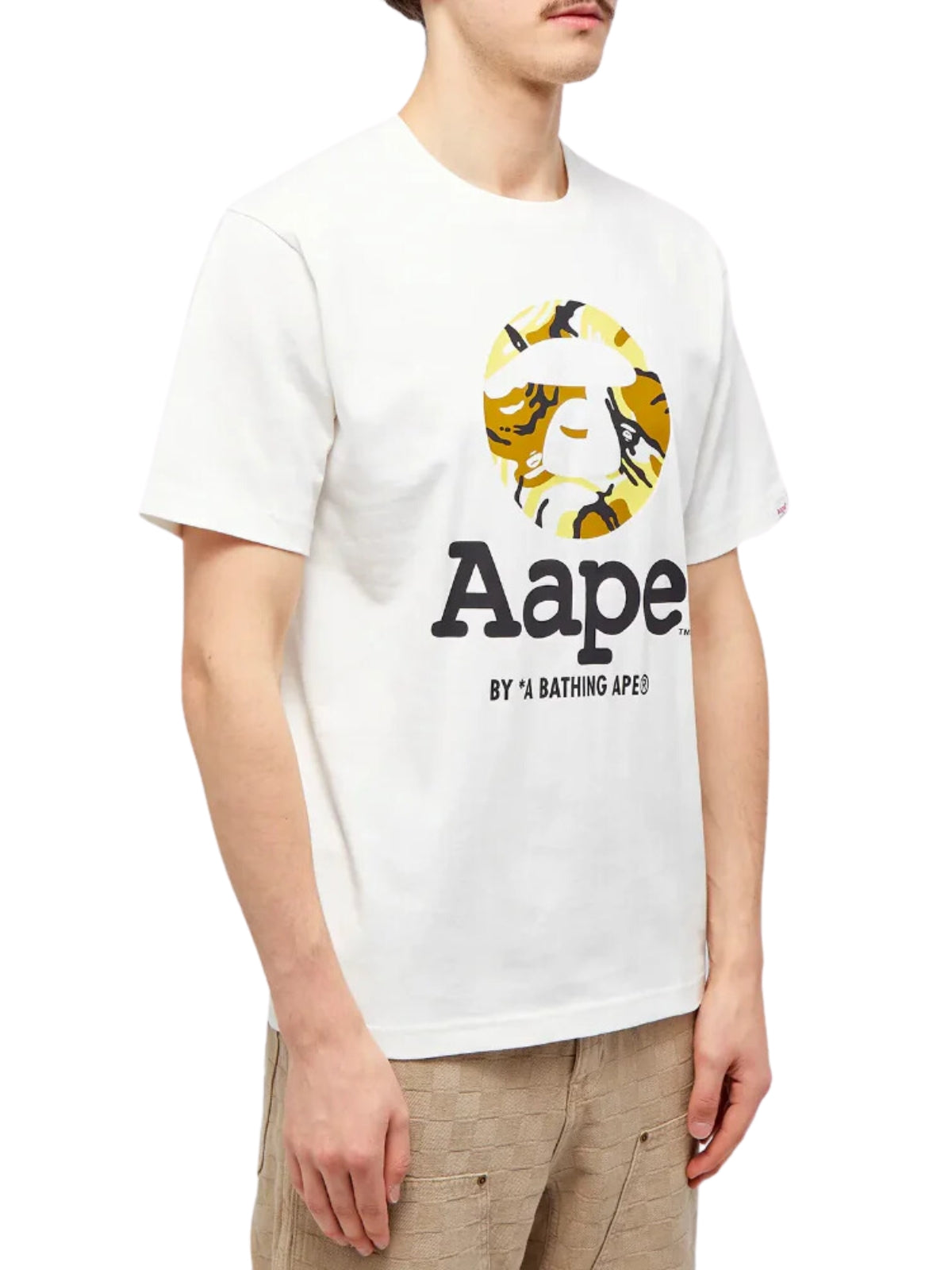 Aape T-Shirt Bold Centre Logo White