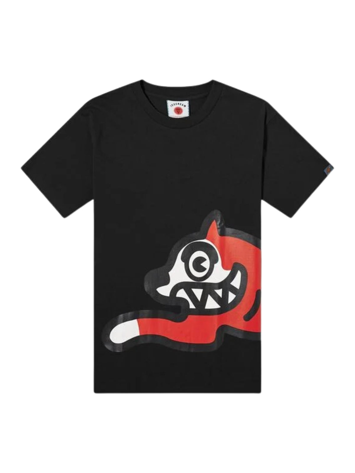 Ice-Cream T-Shirt Jumbo Running Dog Black