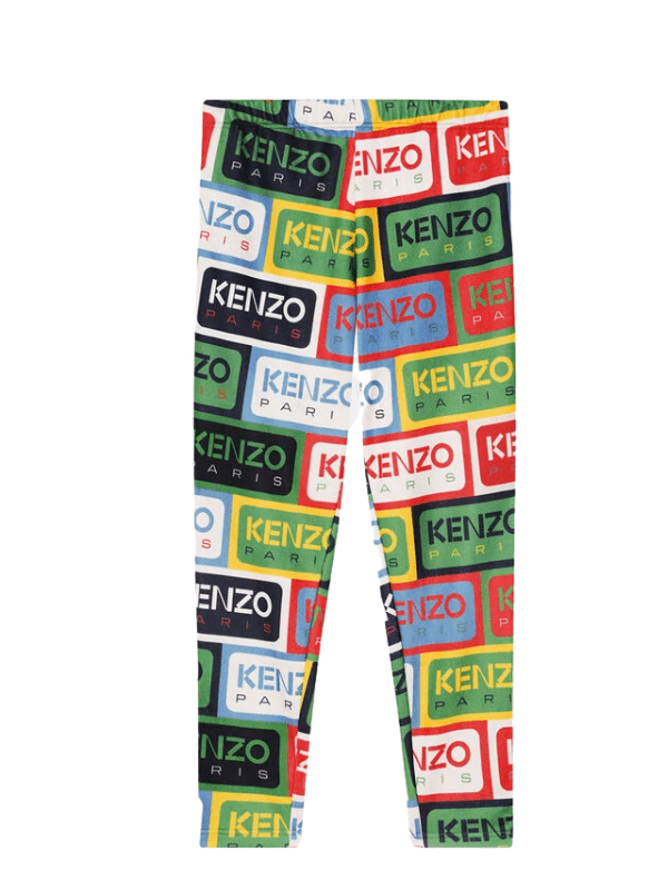 Kenzo Track Pants Allover Logo Multi Color