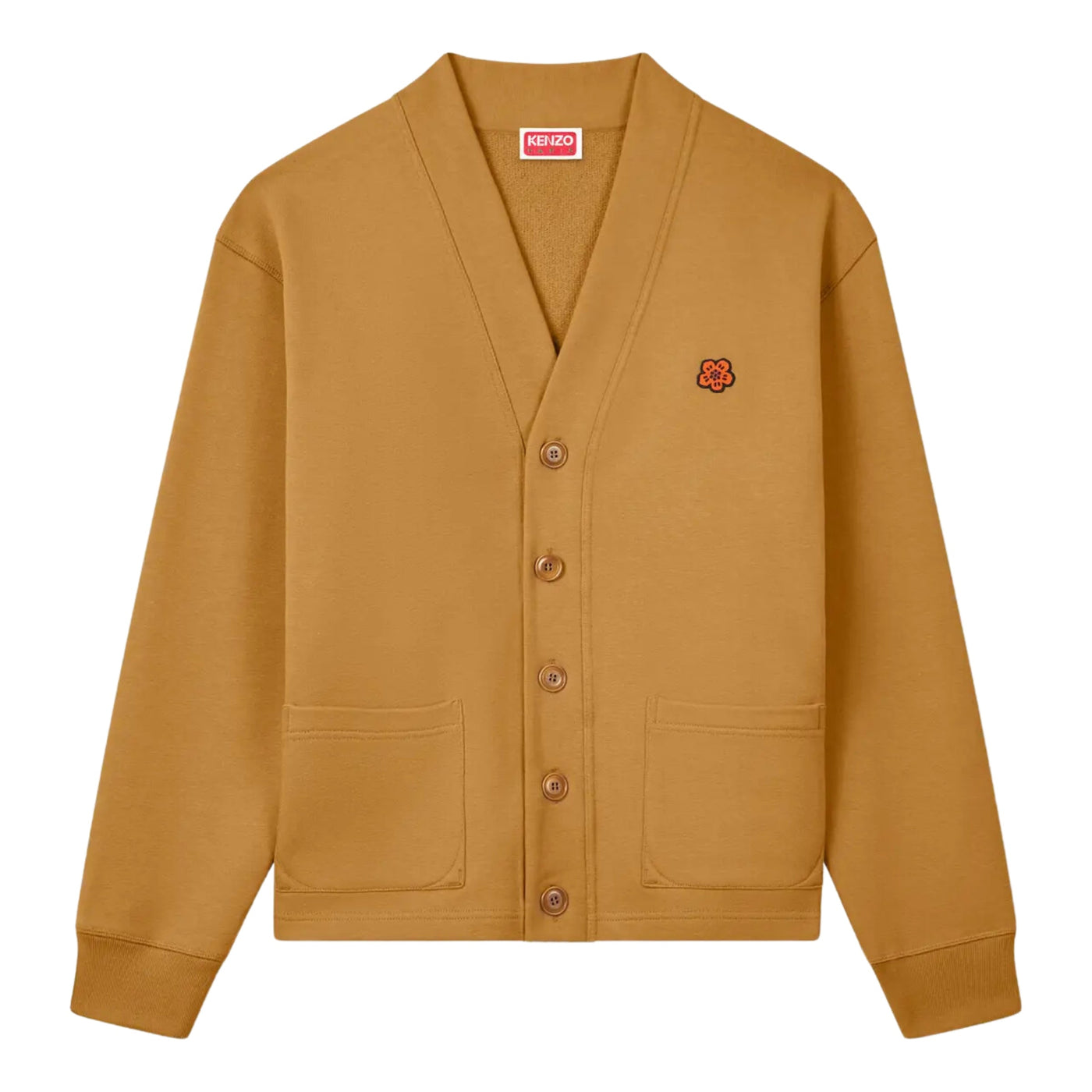 Kenzo Cardigan Ladies Flower Caramel