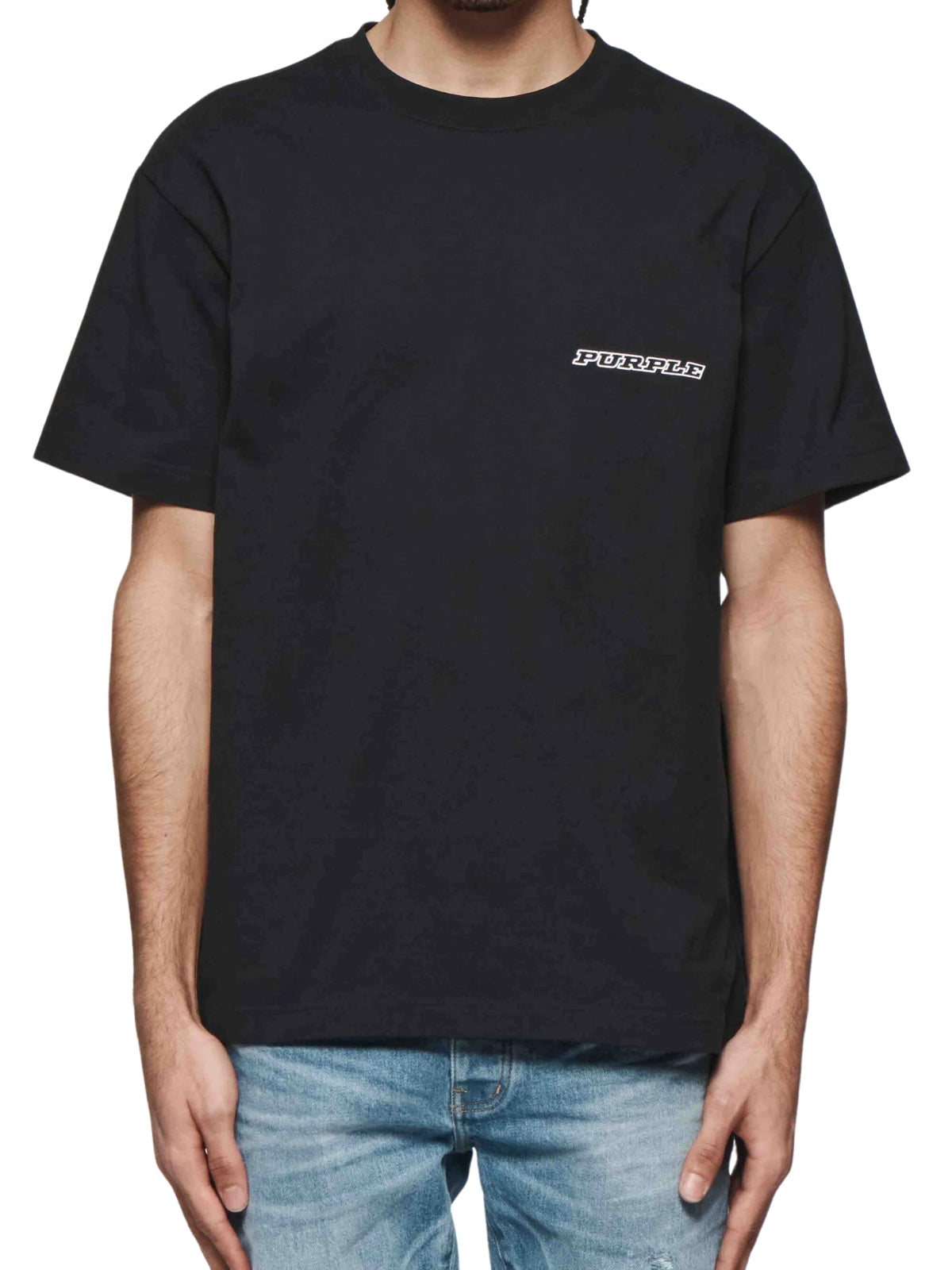Purple T-Shirt Logo Black