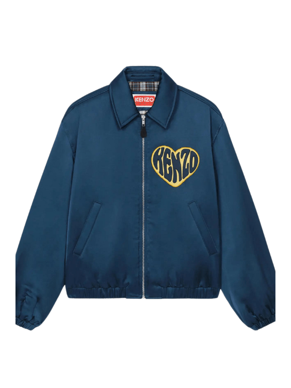 Kenzo Jacket Heart Logo Navy