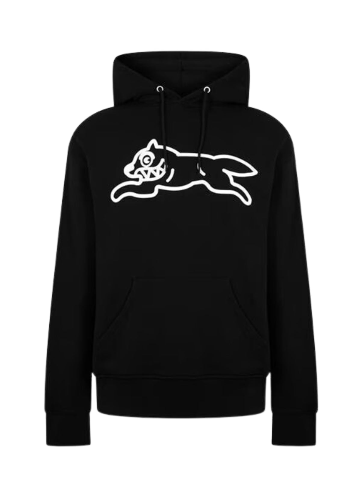 Ice-Cream Hoodie Running Dog Black