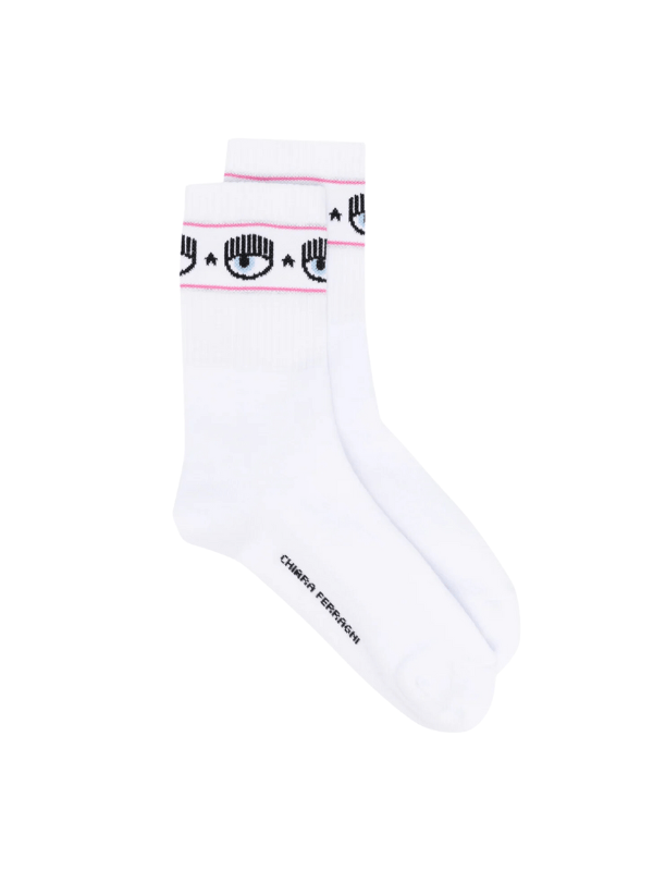 Chiara Ferragni Socks Calzini White-Red