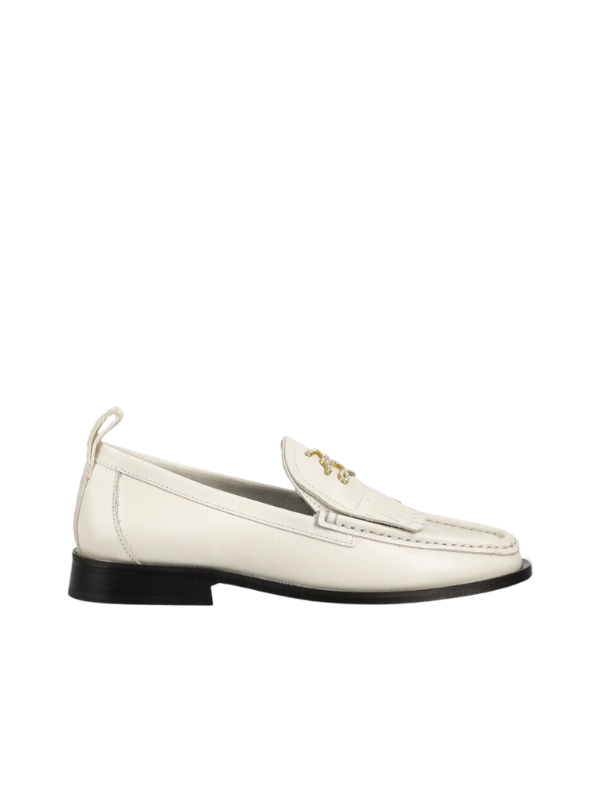 Karl Lagerfeld Shoe Ladies Mokassino Brooch White
