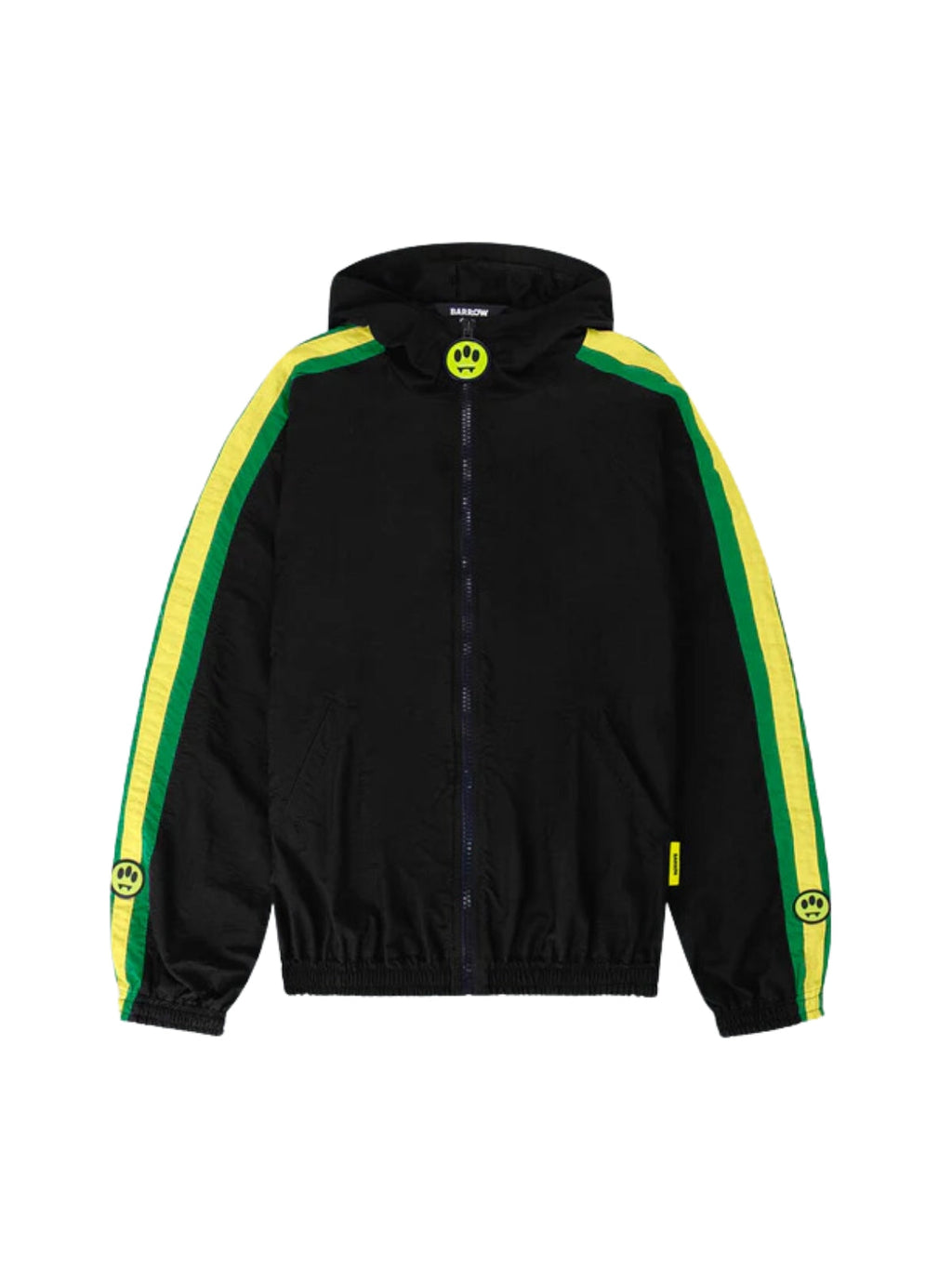 Barrow Jacket Stripes On Sleeve Black-Yellow-Green