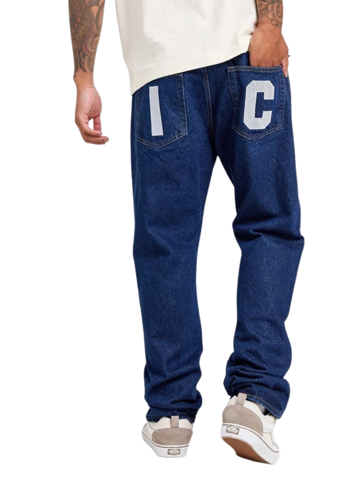 Ice-Cream Jeans Running Dog Blue