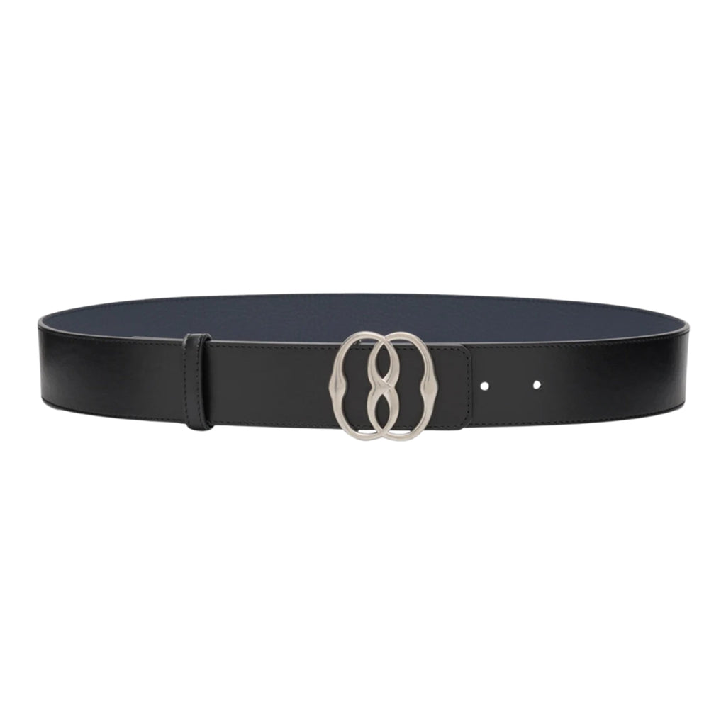 Bally Belt Buckle Logo Silver-Black
