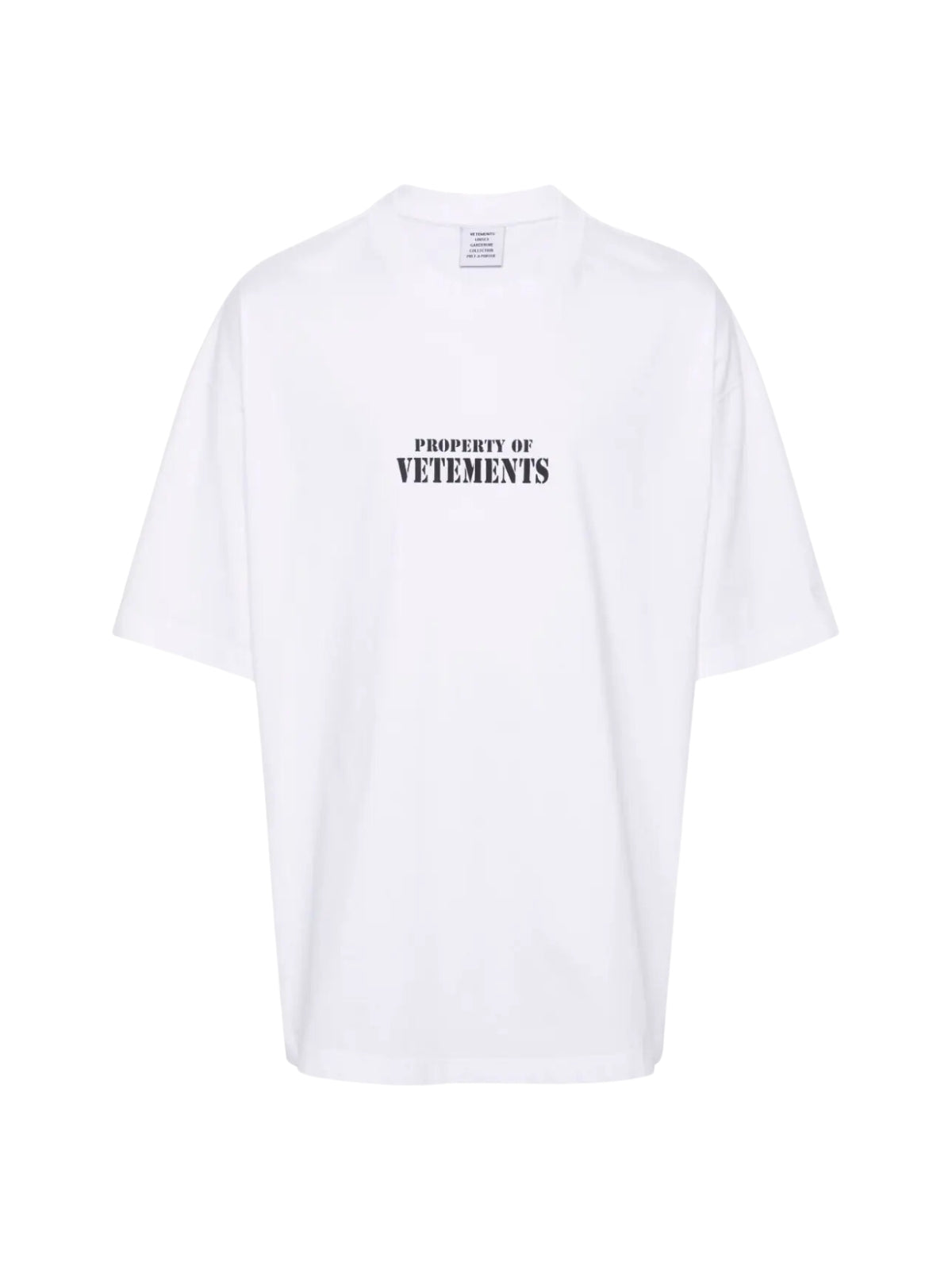 Vetements T-Shirt Property White
