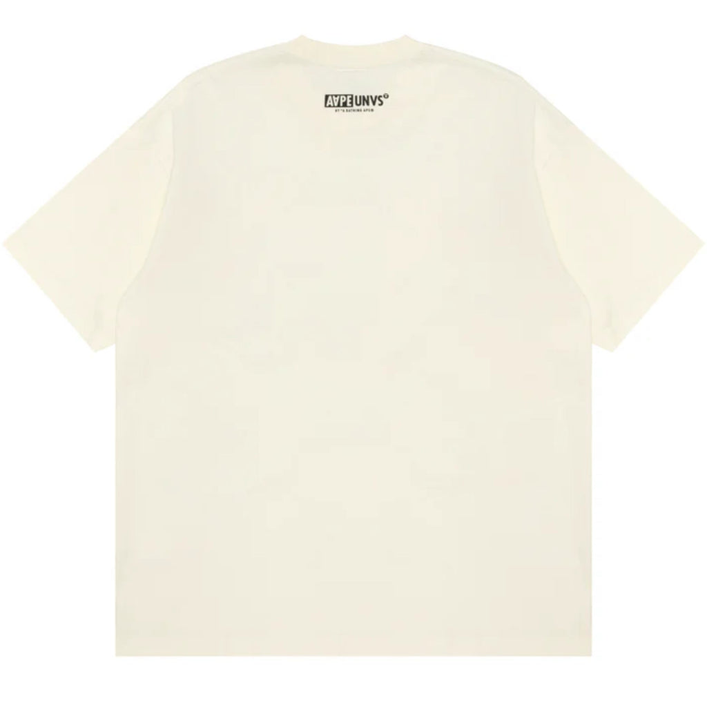 Aape T-Shirt Union Moonface Logo Ivory