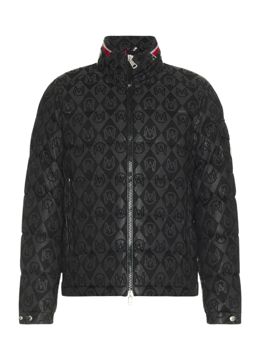 Moncler Jacket Bourne Allover Print Black