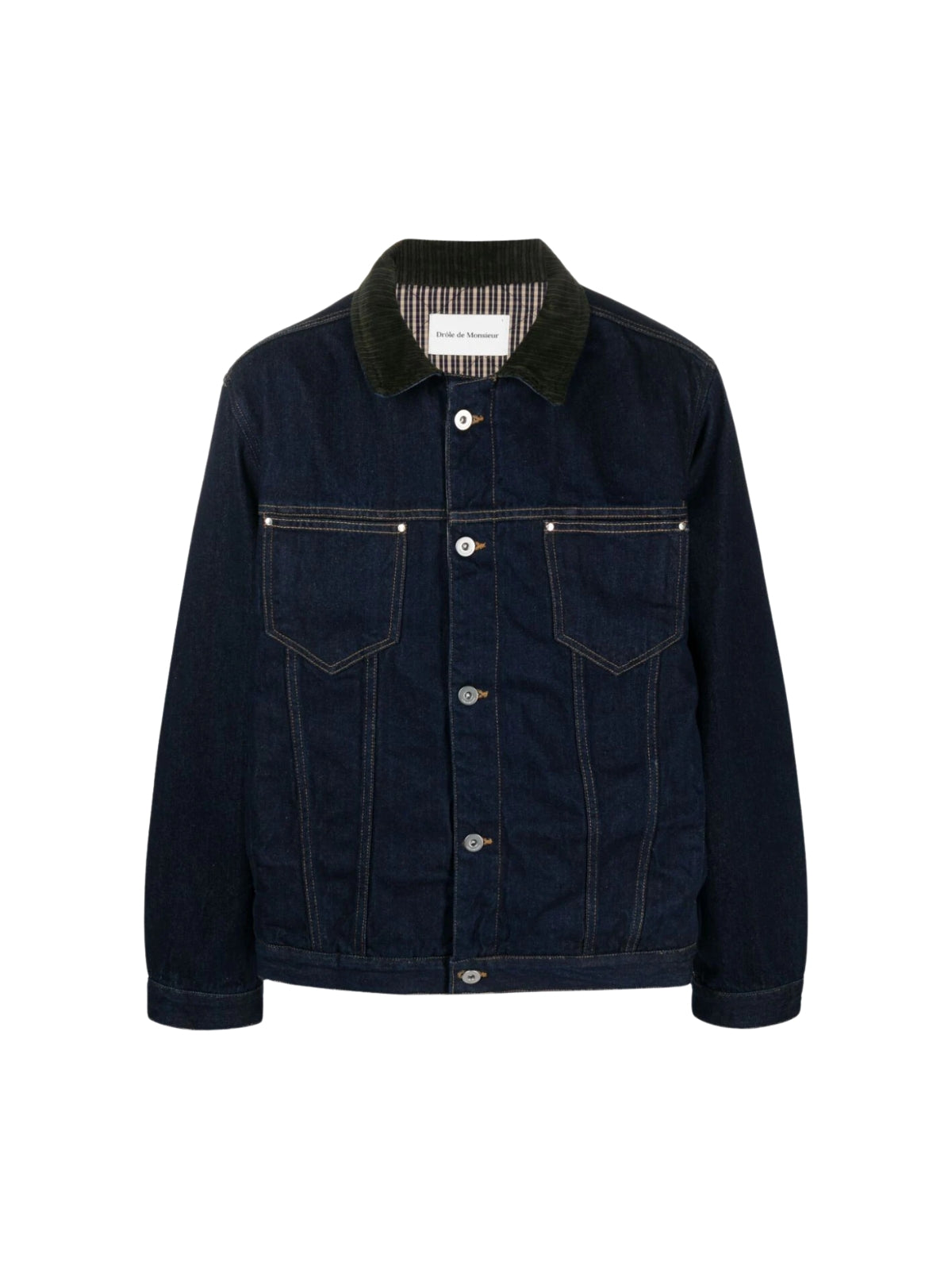 Drole De Monsieur Jacket La Veste Jean Brut Denim Blue