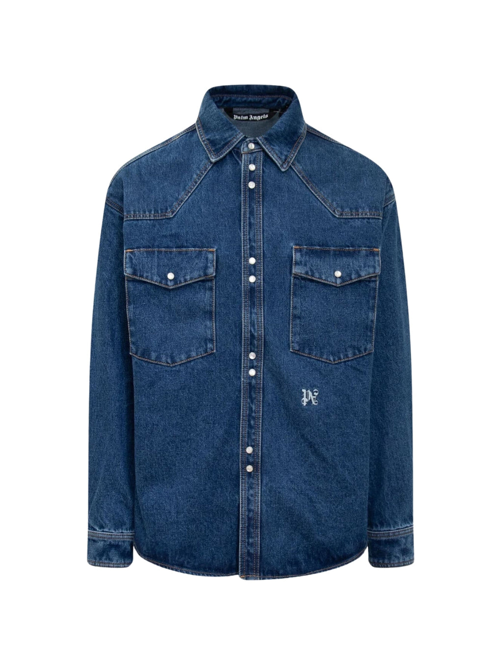 Palm Angels Shirt Denim Bluie