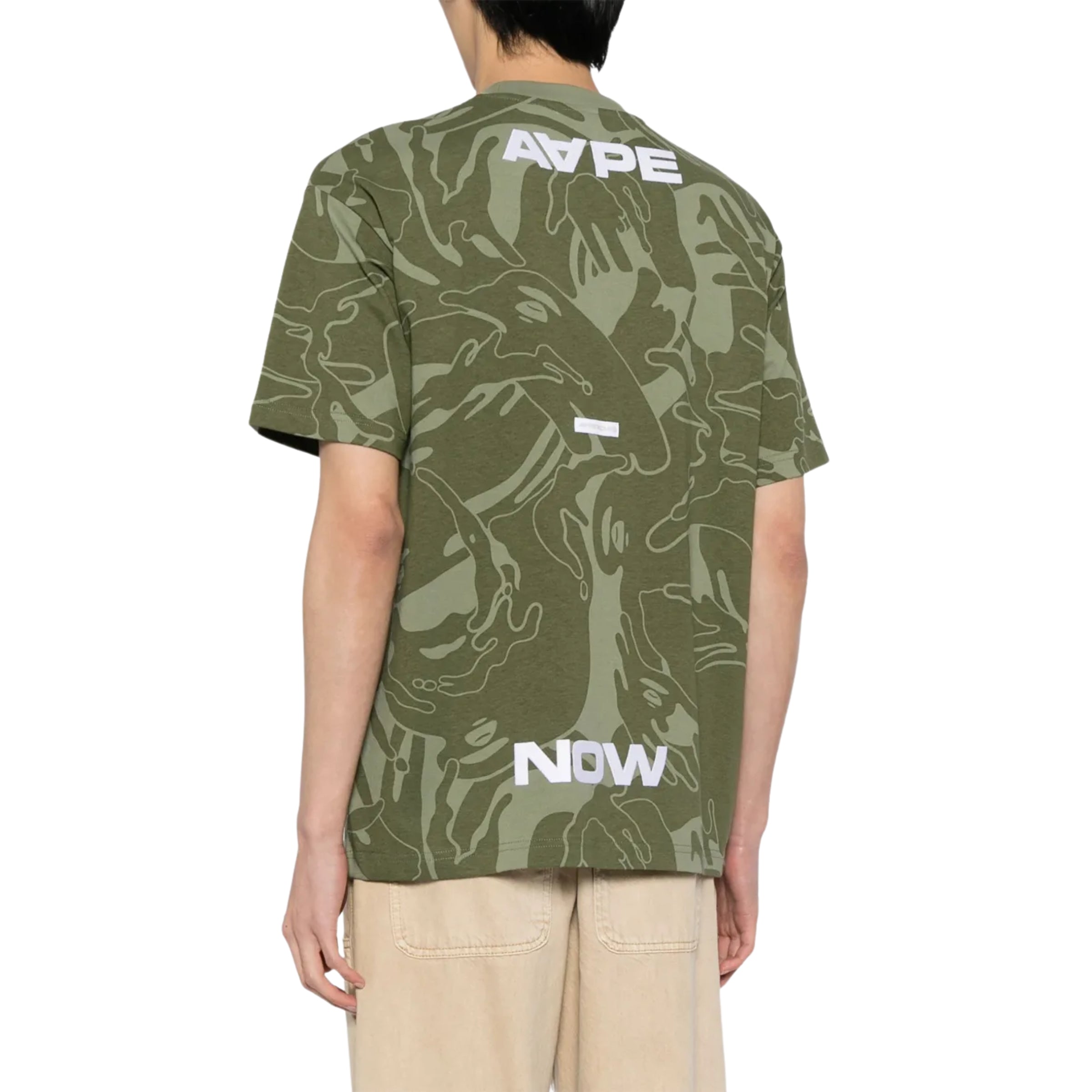 Aape T-Shirt Camouflage Khaki