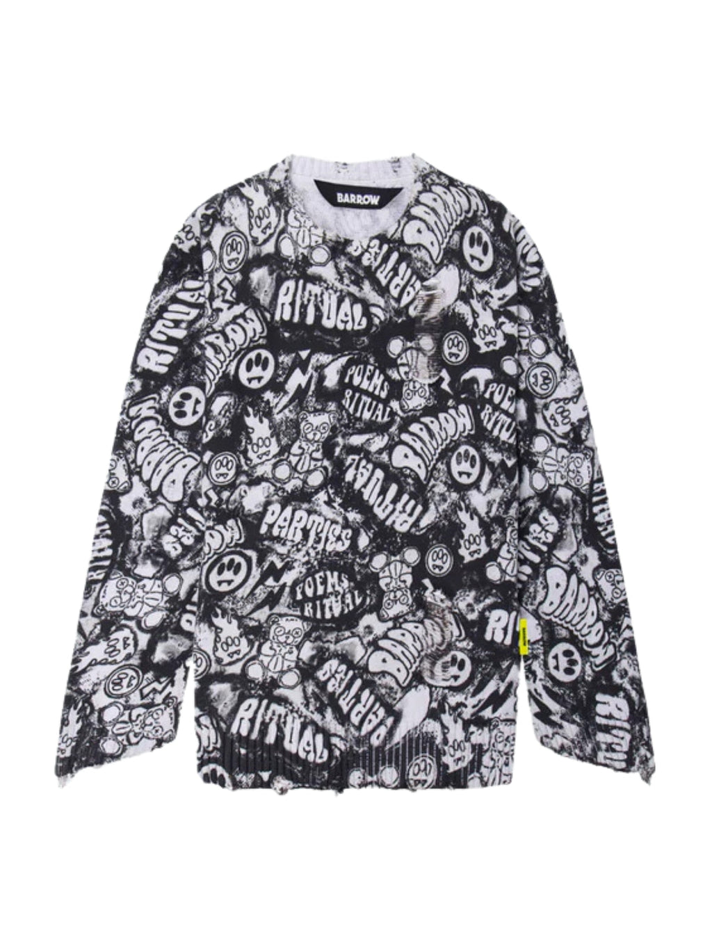 Barrow Jacket Allover Print Logo Black-White