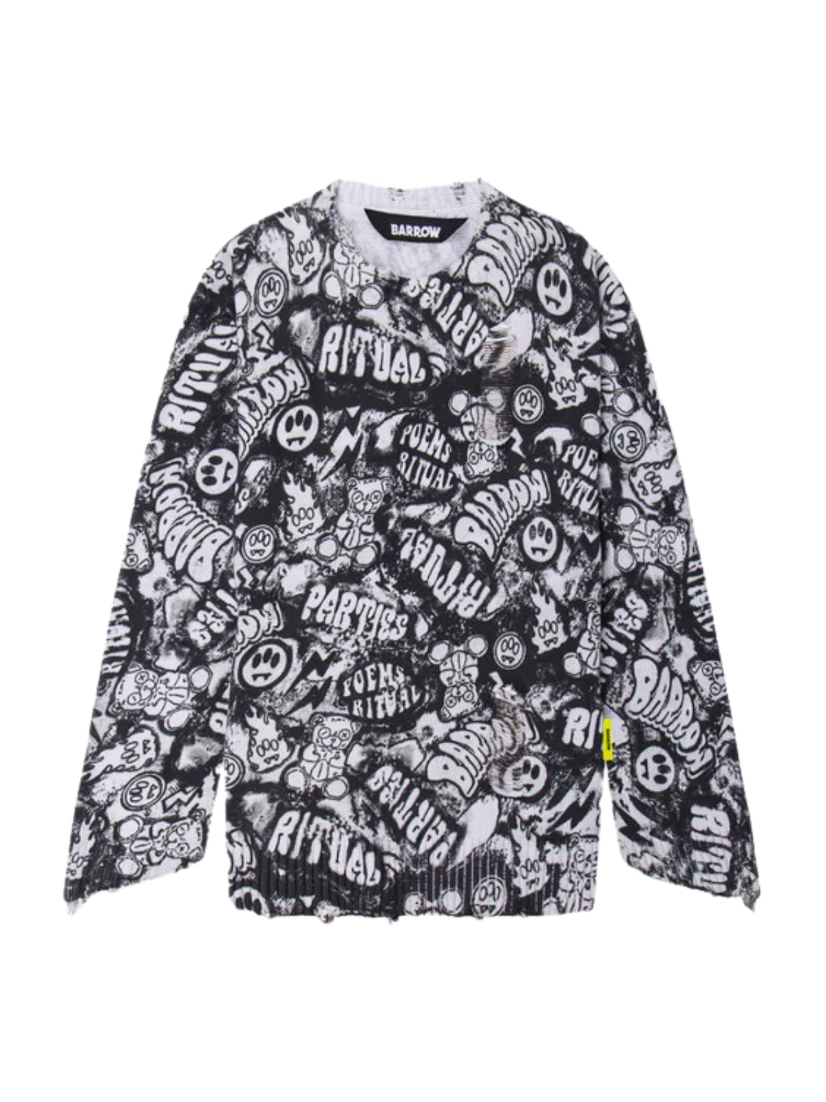 Barrow Jacket Allover Print Logo Black-White