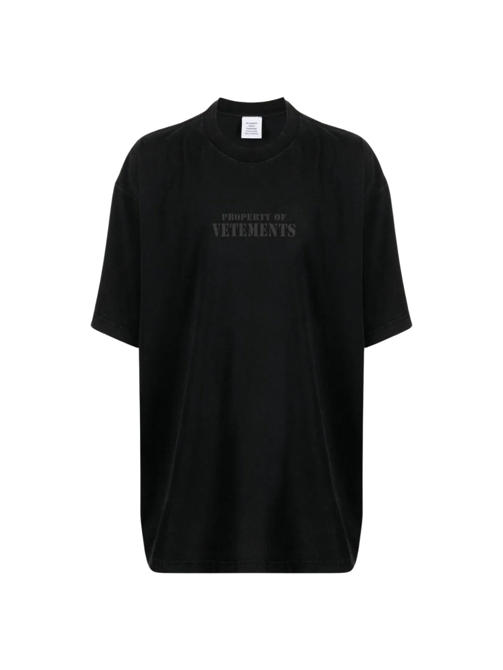 Vetements T-Shirt Property Black