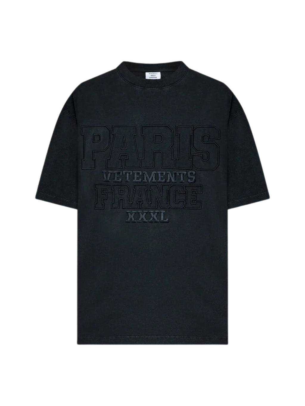 Vetements T-Shirt Paris 3D Black