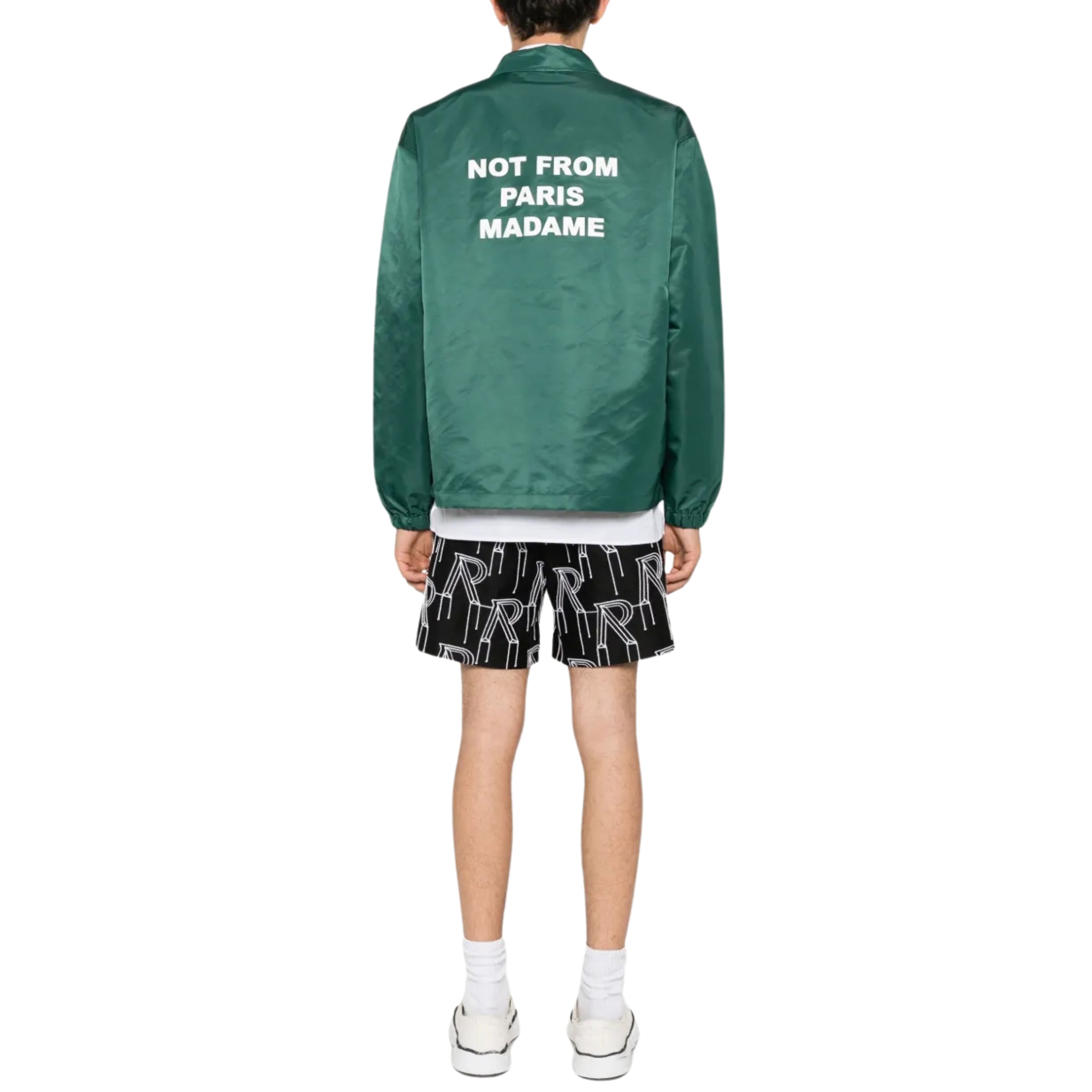 Drole De Monsieur Jacket Slogan Dark Green