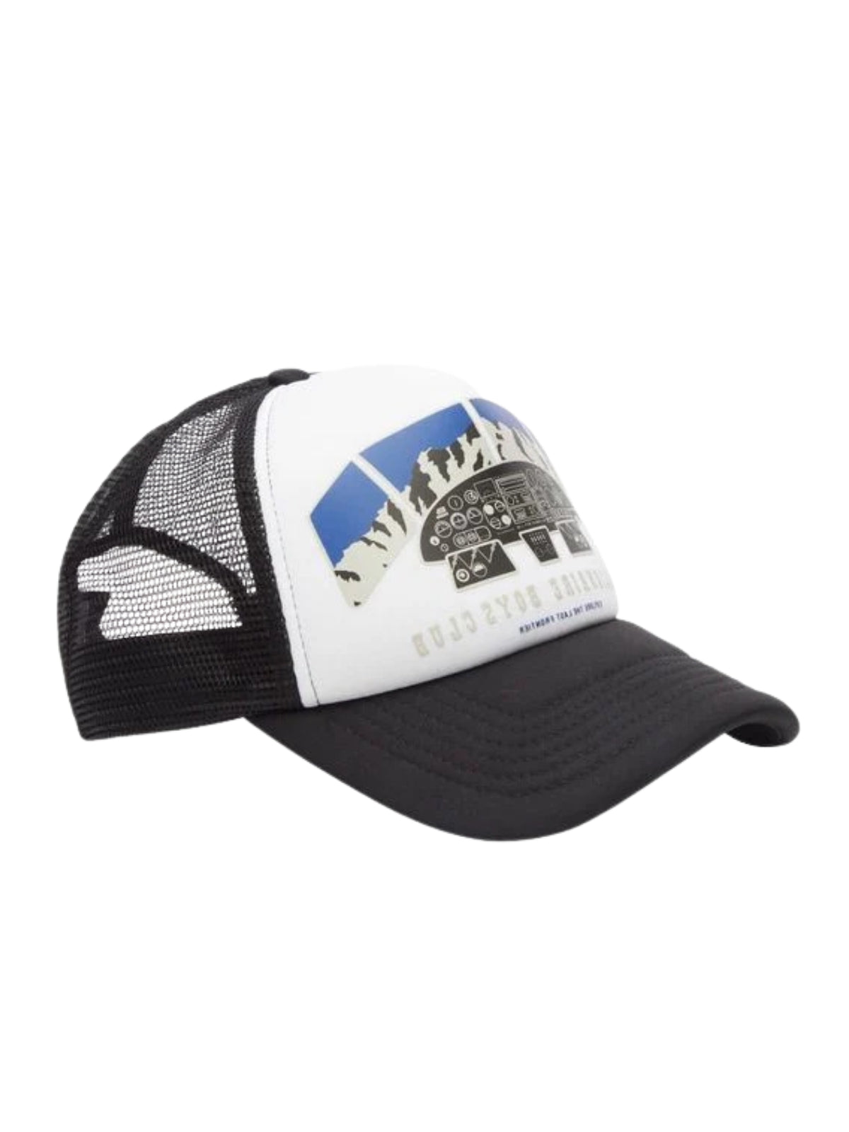 Billionaire Boys Club Cap Trucker Flight Deck Logo Black