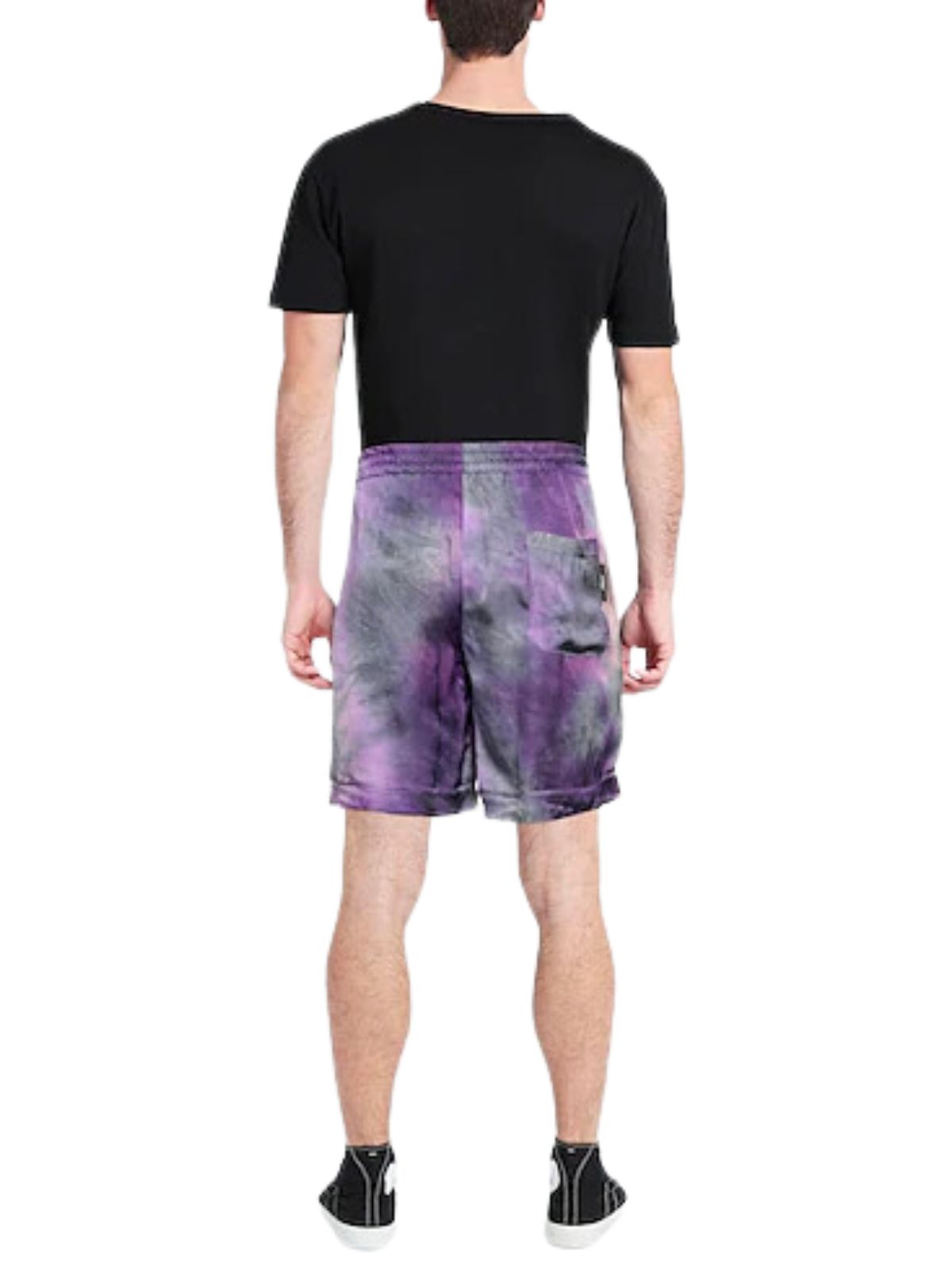 Msgm Shorts Bermuda Tie Dye Purple