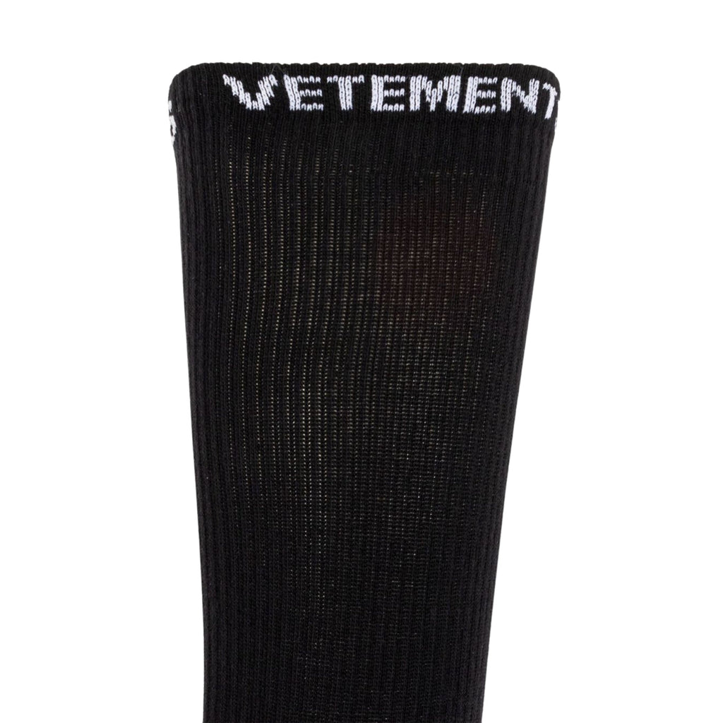 Vetements Socks Logo Black