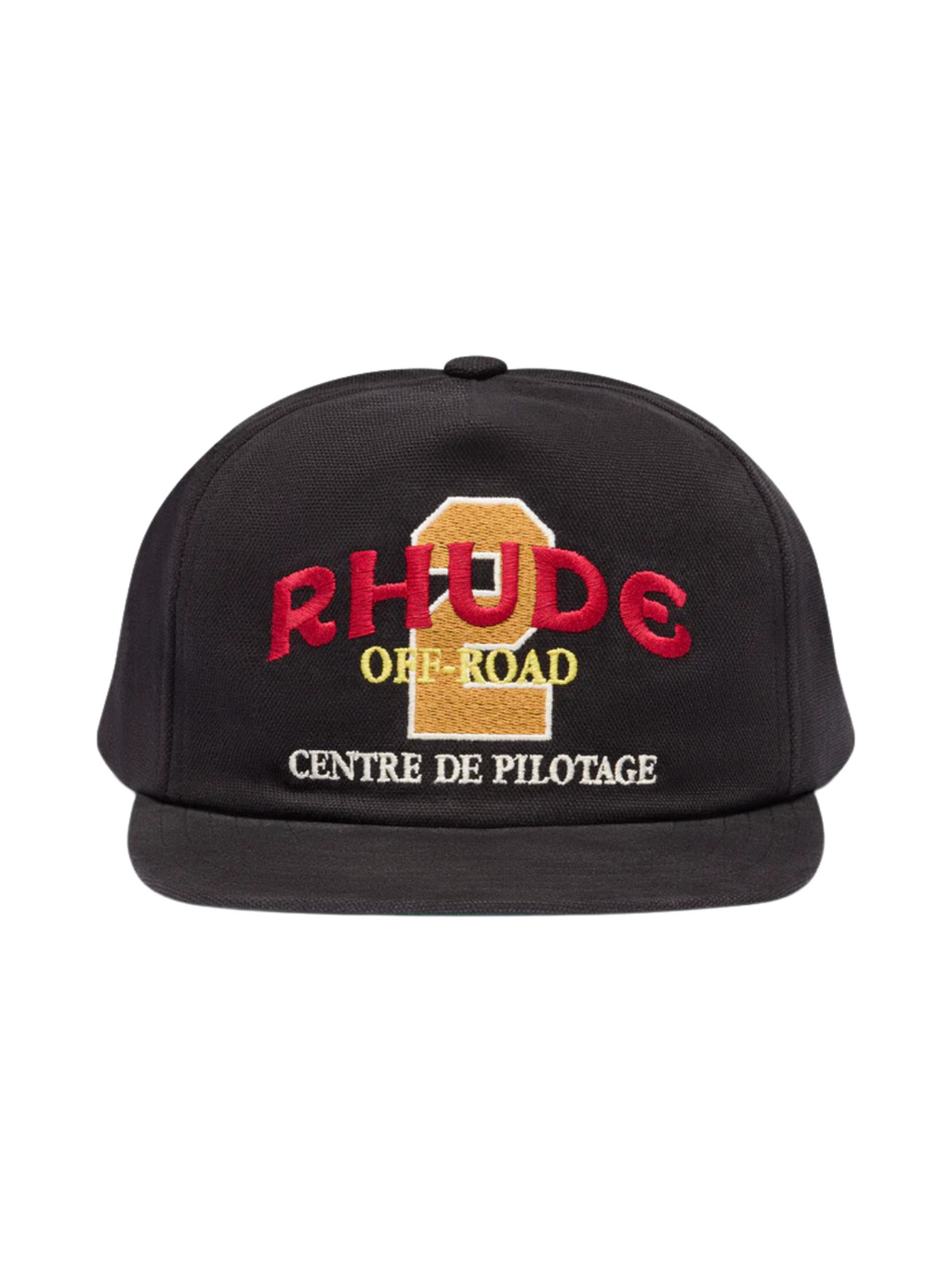 Rhude Cap Off Road Washed Canvas Black