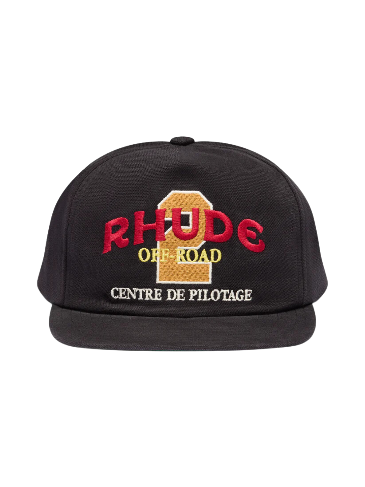 Rhude Cap Off Road Washed Canvas Black