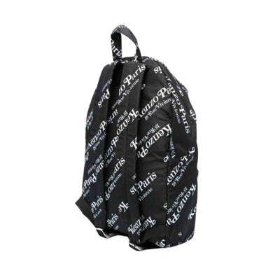 Kenzo Bag Back Pack Monogram Logo Black-White