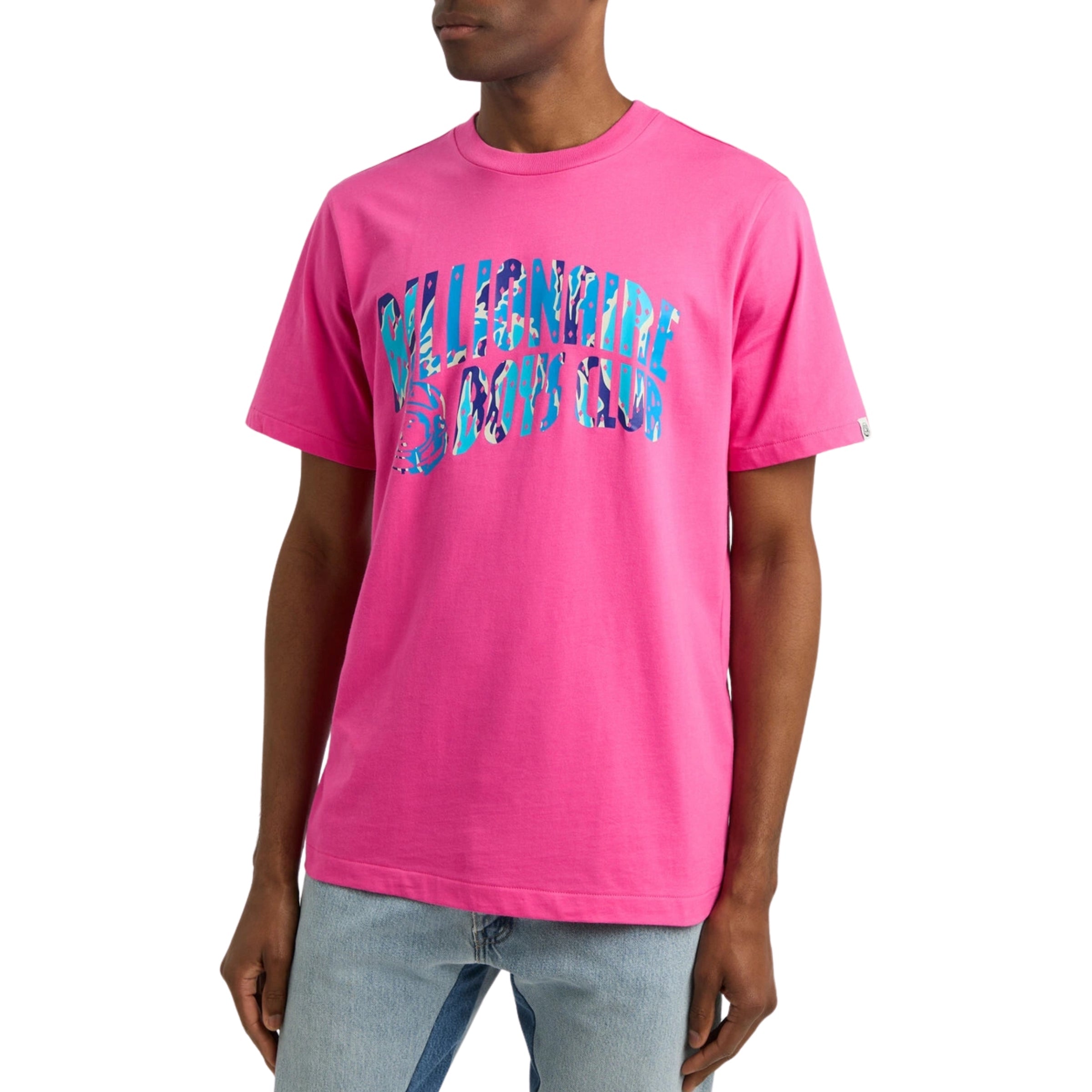Billionaire Boys Club T-Shirt Camo Arch Logo Pink