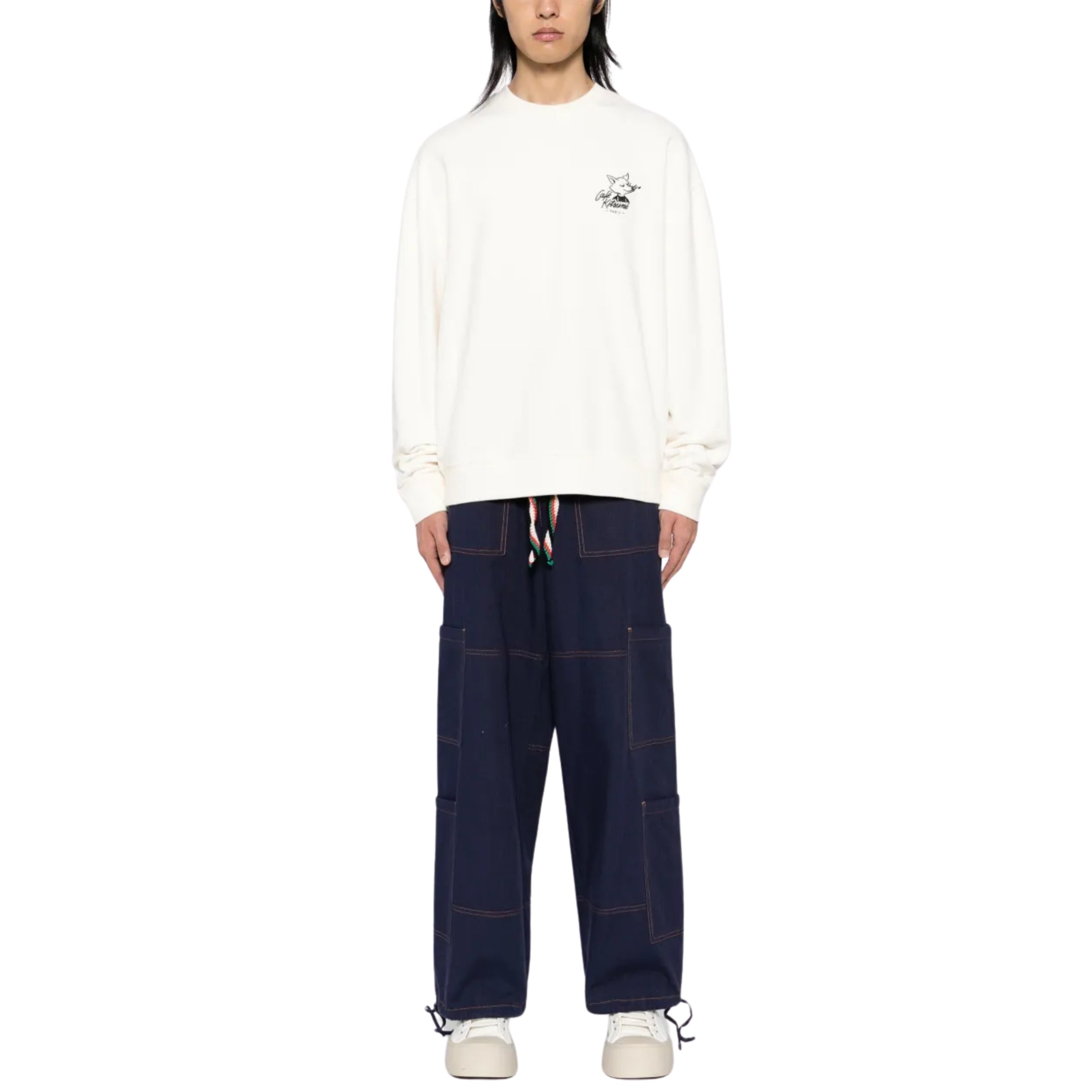 Cafe Kitsune Sweater Fox Relaxed Tapioca