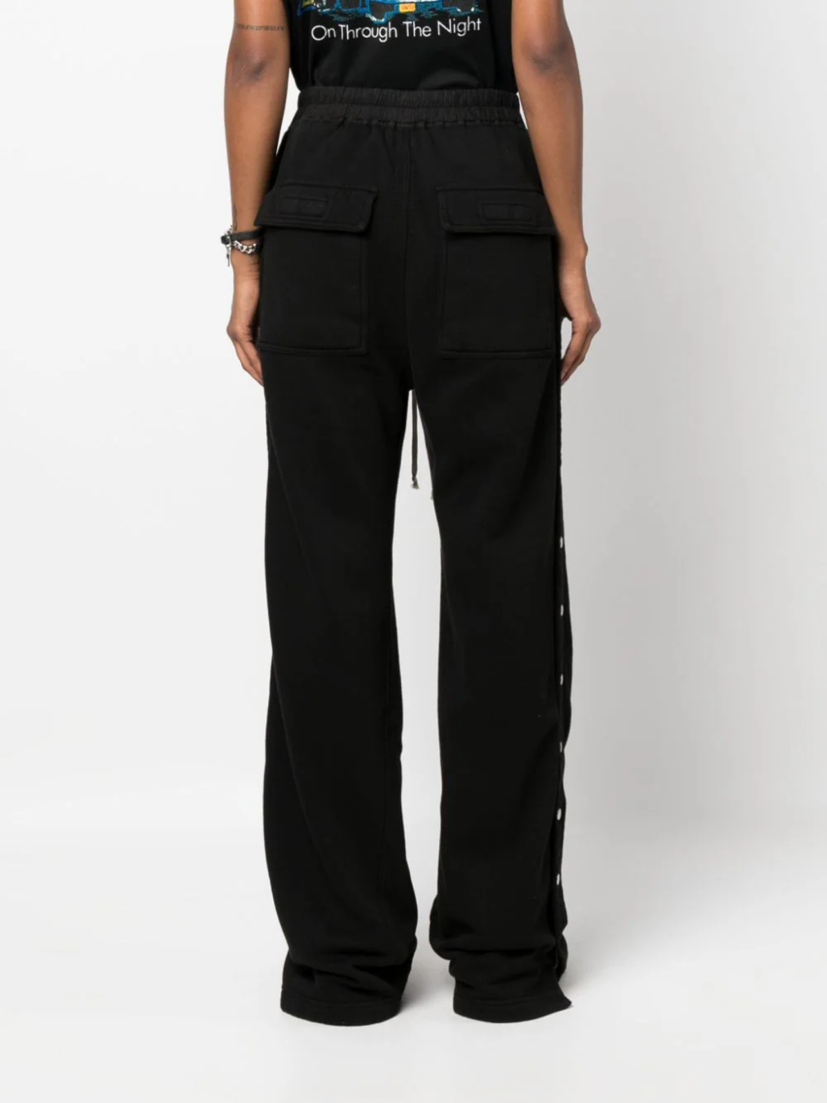 Rick Owens Track Pants Pusher Black