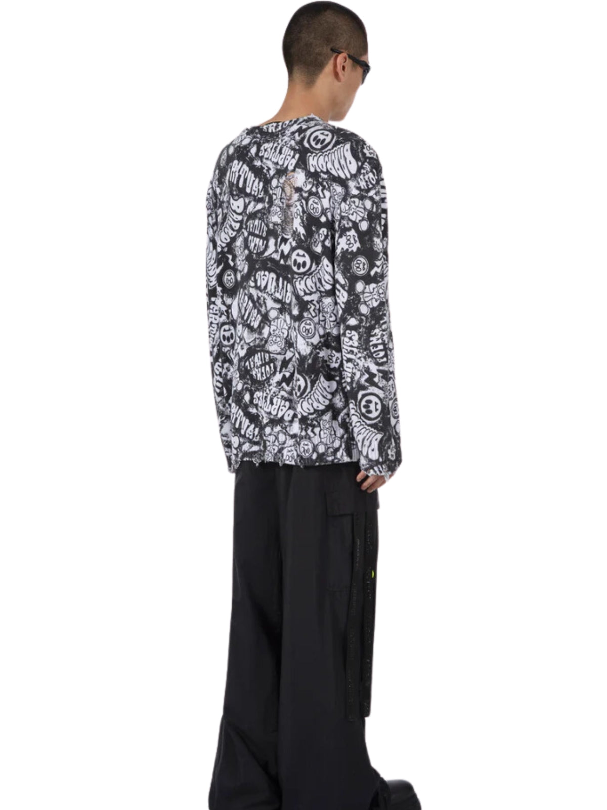 Barrow Jacket Allover Print Logo Black-White