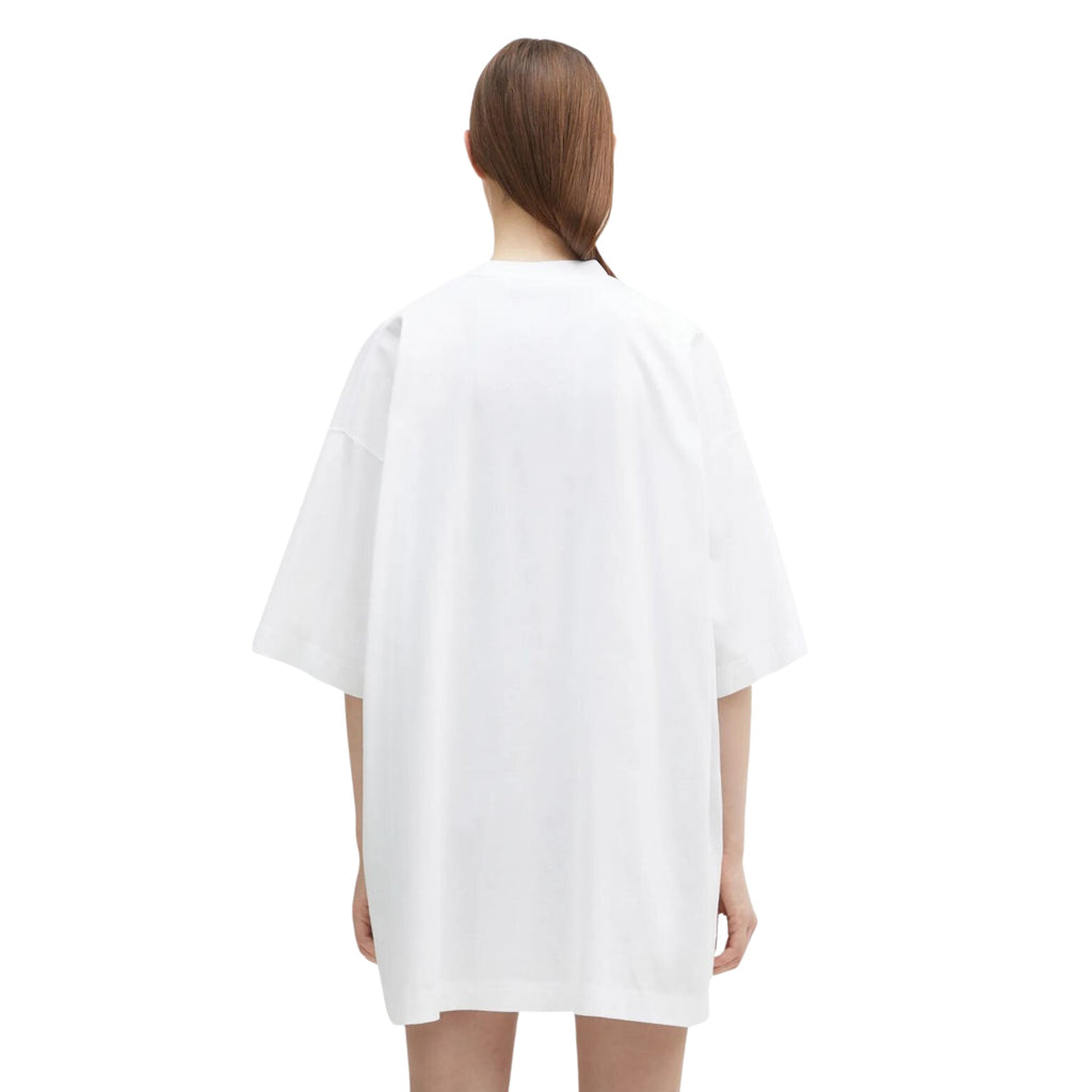 Vetements T-Shirt Embroidered Logo Oversized White