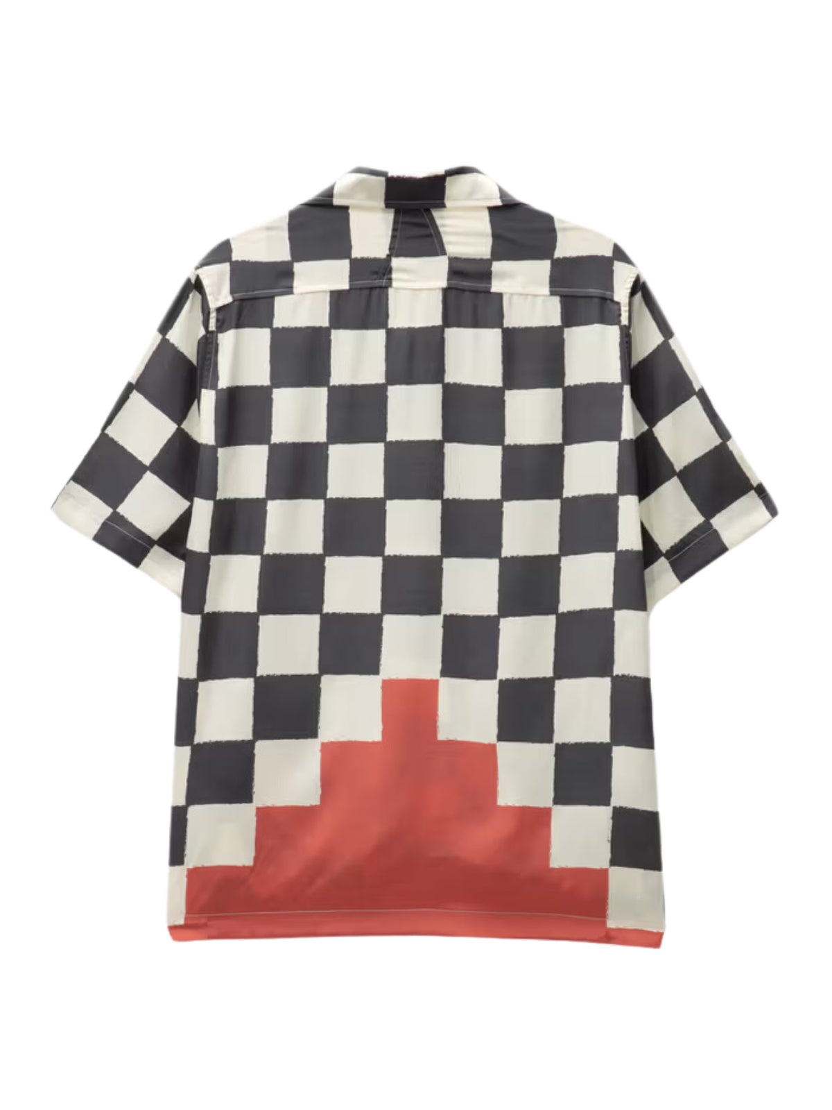 Rhude Shirt Checkered Ivory-Black-Red