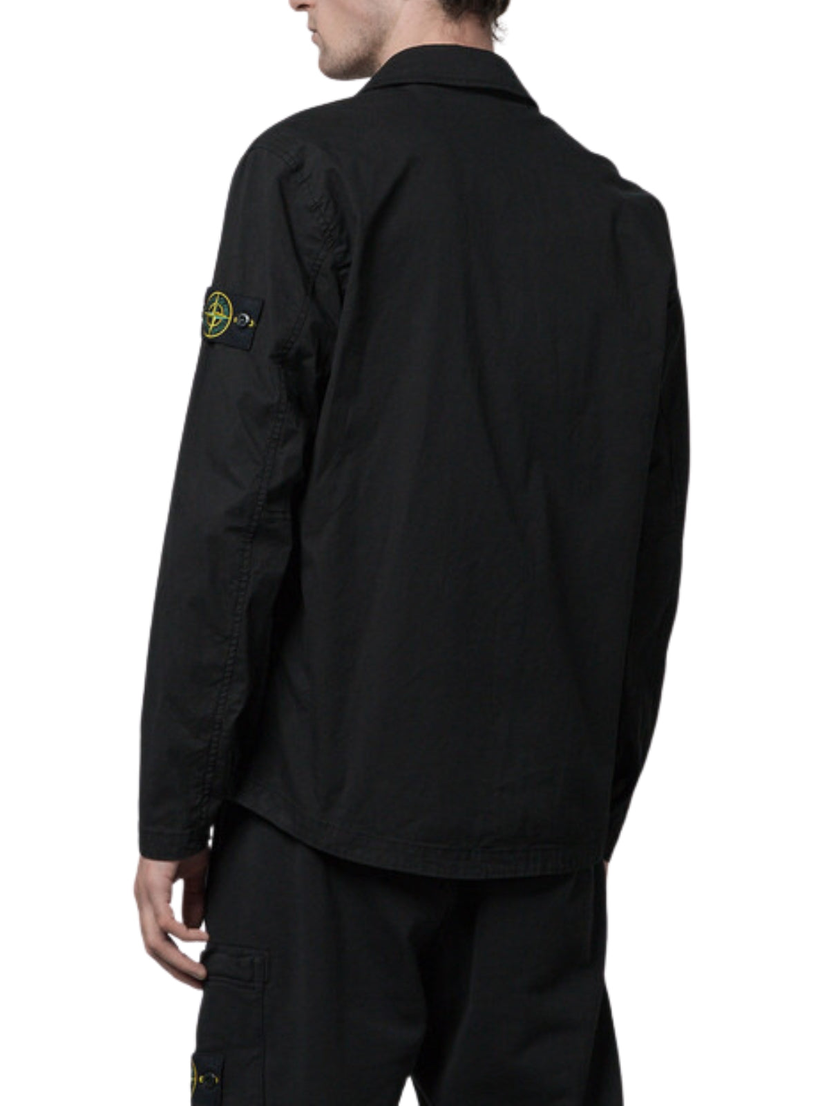 Stone Island Shirt Zip Black