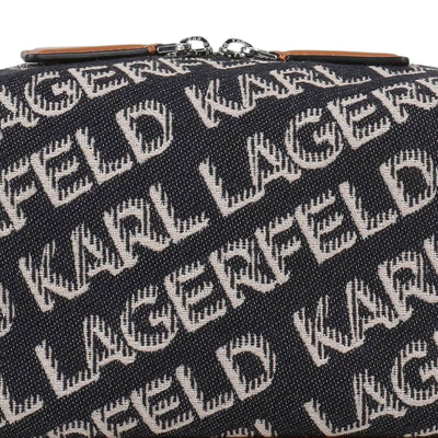 Karl Lagerfeld Pouch Allover Logo Black