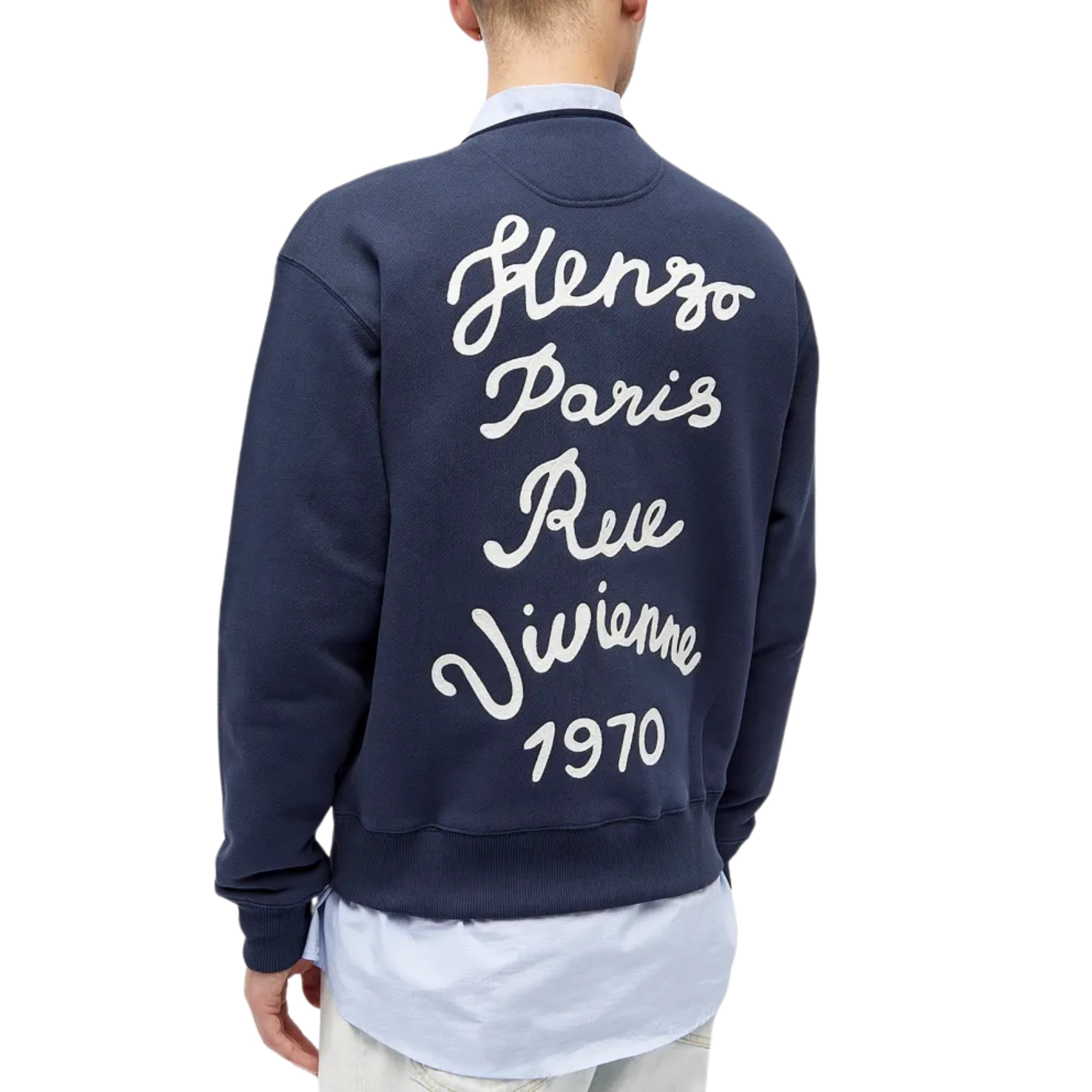 Kenzo Cardigan Butoon Down Flower Navy