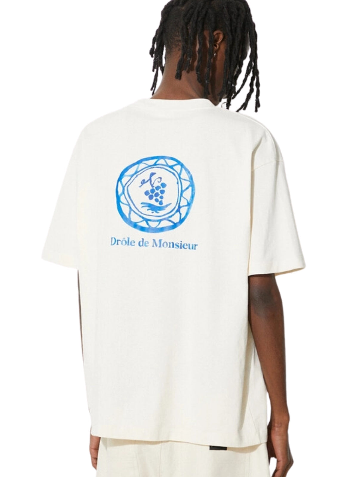 Drole De Monsieur T-Shirt Graphic Print Cream
