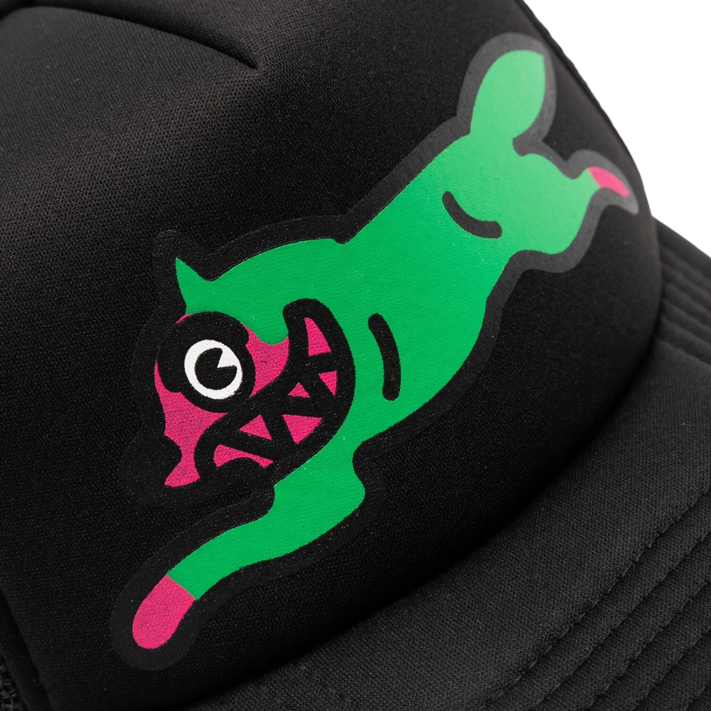 Ice-Cream Cap Trucker Running Dog Black