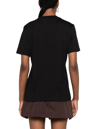 Msgm T-Shirt Ladies Logo Black